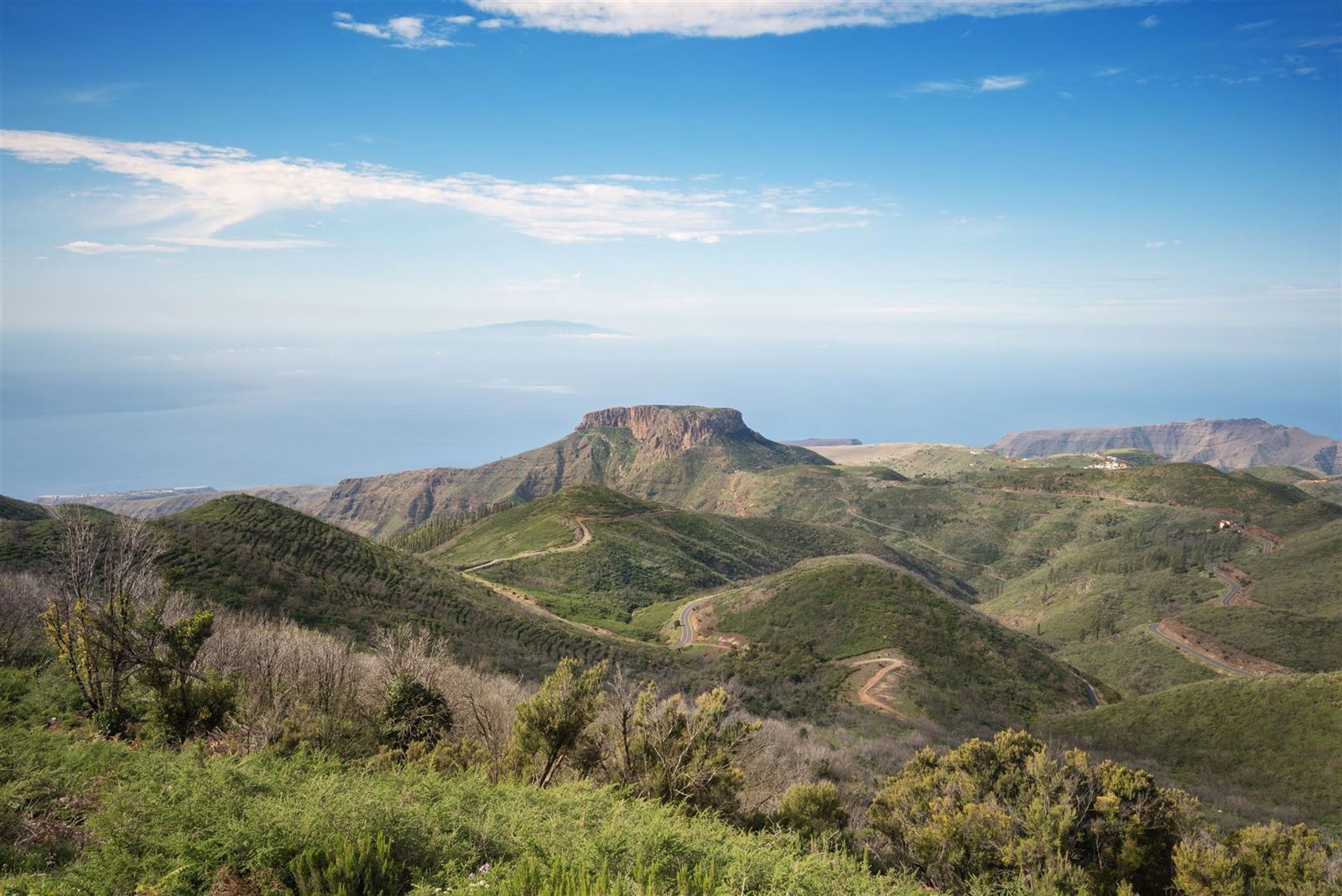 Blick auf den Tafelberg La Fortaleza